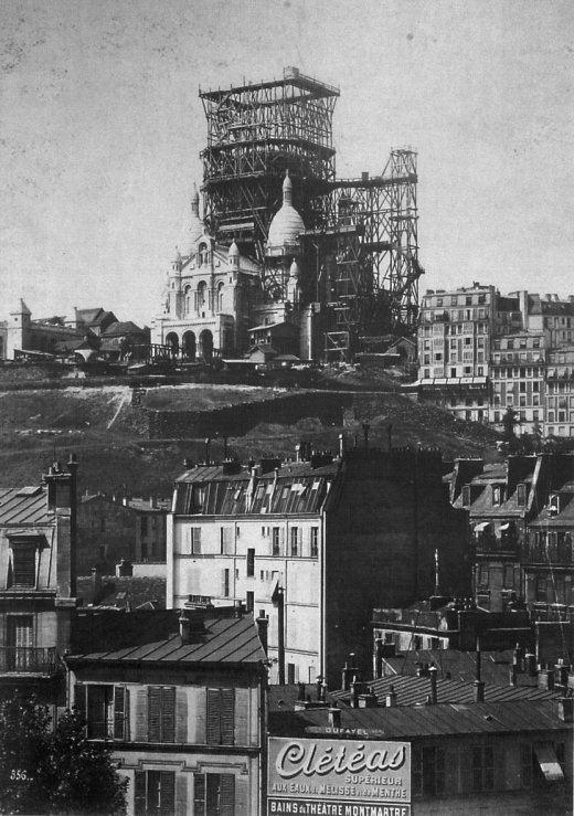Photo de la construction de la basilique